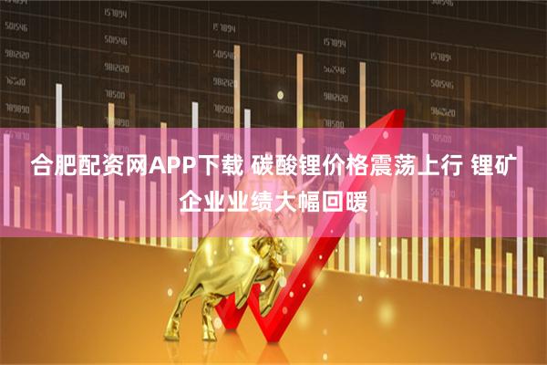 合肥配资网APP下载 碳酸锂价格震荡上行 锂矿企业业绩大幅回暖