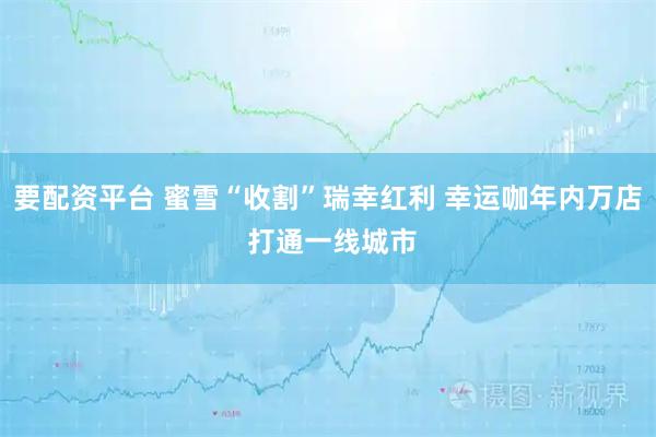 要配资平台 蜜雪“收割”瑞幸红利 幸运咖年内万店 打通一线城市